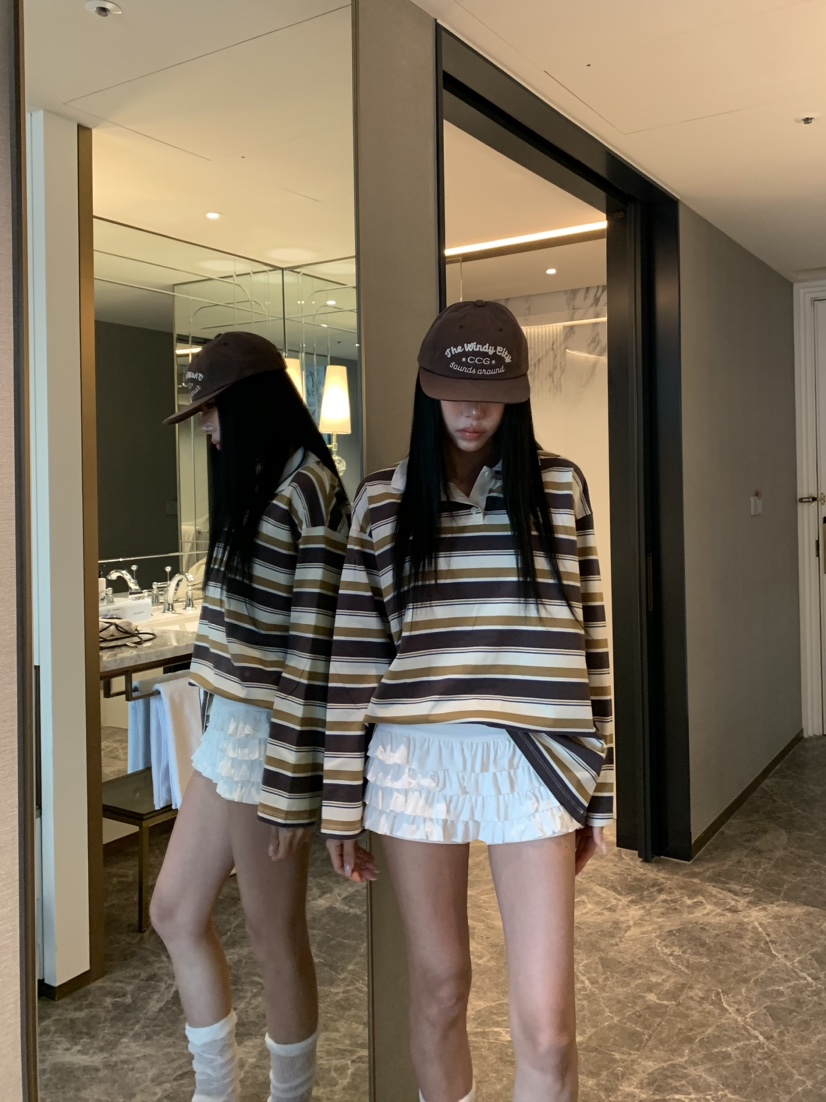 BADCALM韓國直郵女士新品真品26春夏時尚人氣職業長袖T恤BADCALM長袖T恤