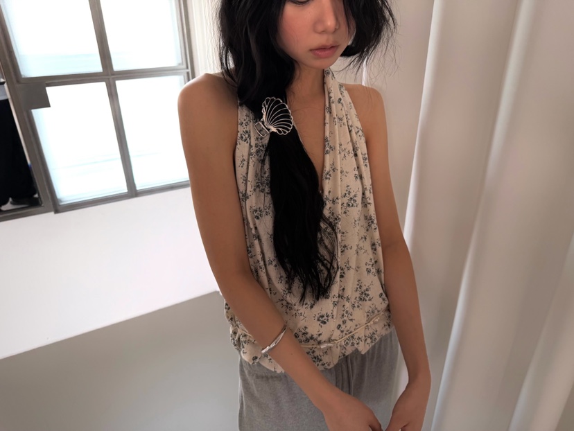 AWESOMESAUCE東大門直郵女裝新品休閑26春夏職業吊帶背心AWESOME SAUCE吊帶/背心