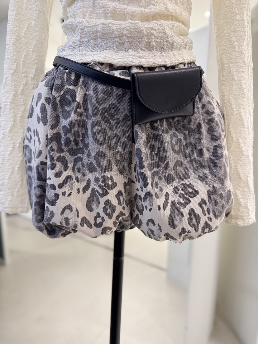 MELTED-P東大門實拍女士新款人氣推薦時尚休閑職業短褲豹紋MELTED-P短褲