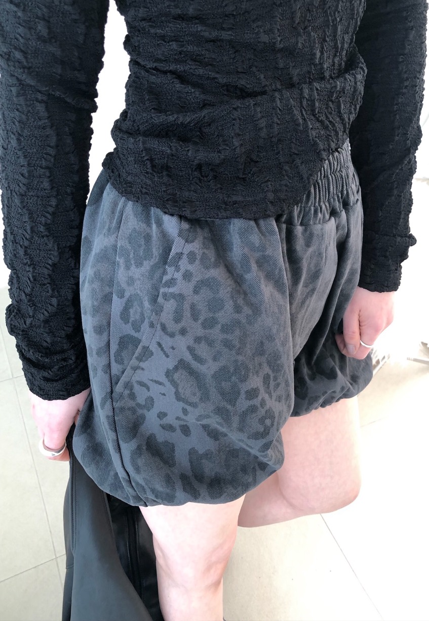 MELTED-P東大門實拍女士新款人氣推薦時尚休閑職業短褲豹紋MELTED-P短褲