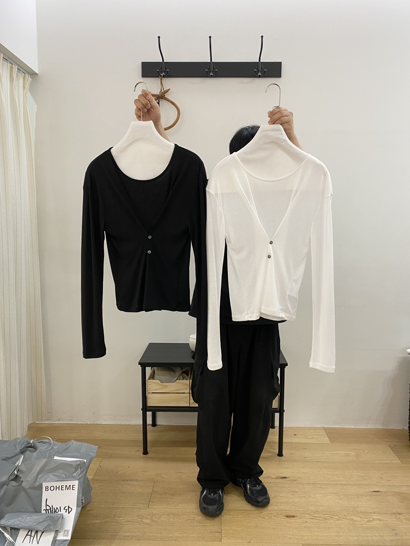 BOHEME東大門代購女裝新品時尚推薦人氣熱賣真品休閑長袖T恤BOHEME長袖T恤