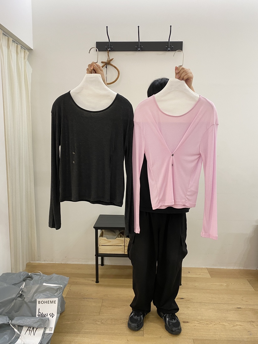 BOHEME東大門代購女裝新品時尚推薦人氣熱賣真品休閑長袖T恤BOHEME長袖T恤