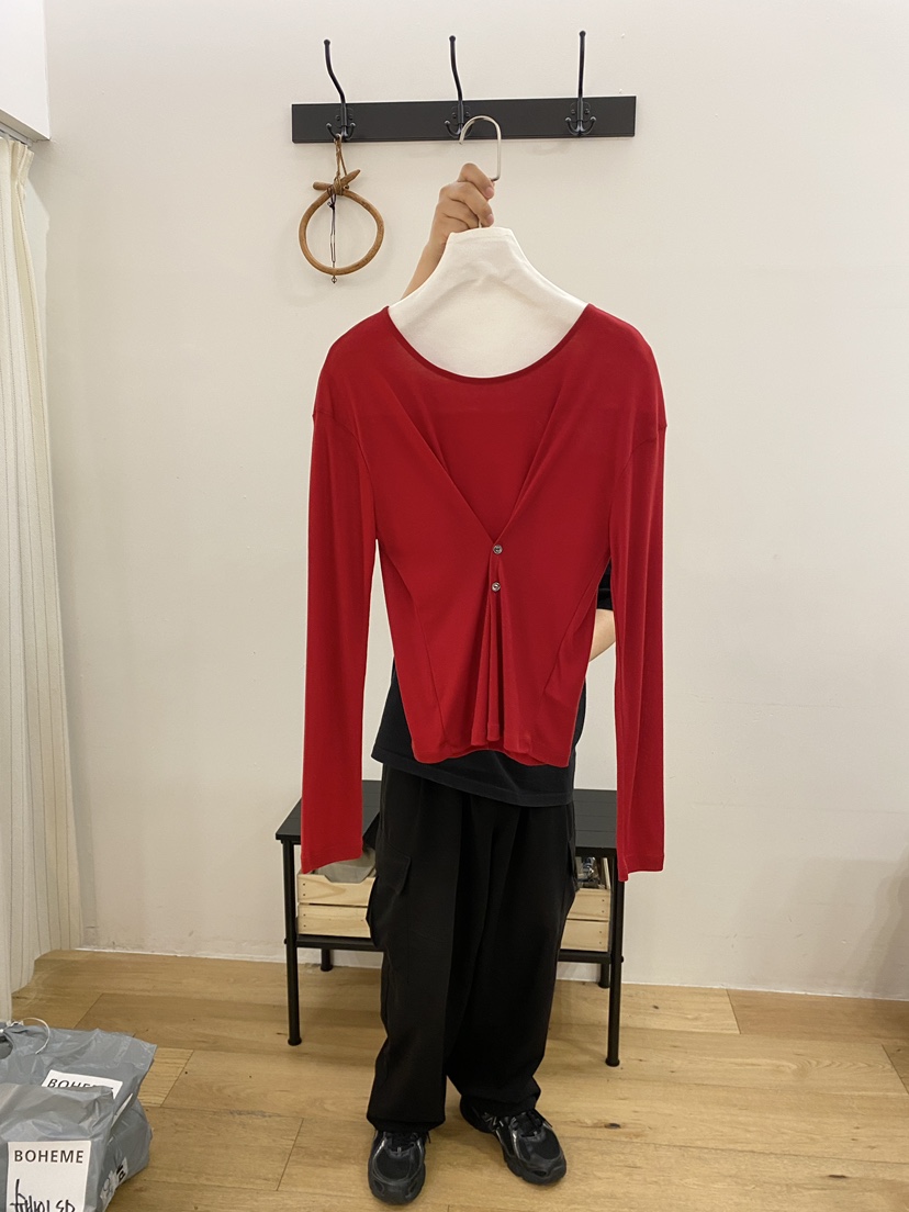 BOHEME東大門代購女裝新品時尚推薦人氣熱賣真品休閑長袖T恤BOHEME長袖T恤