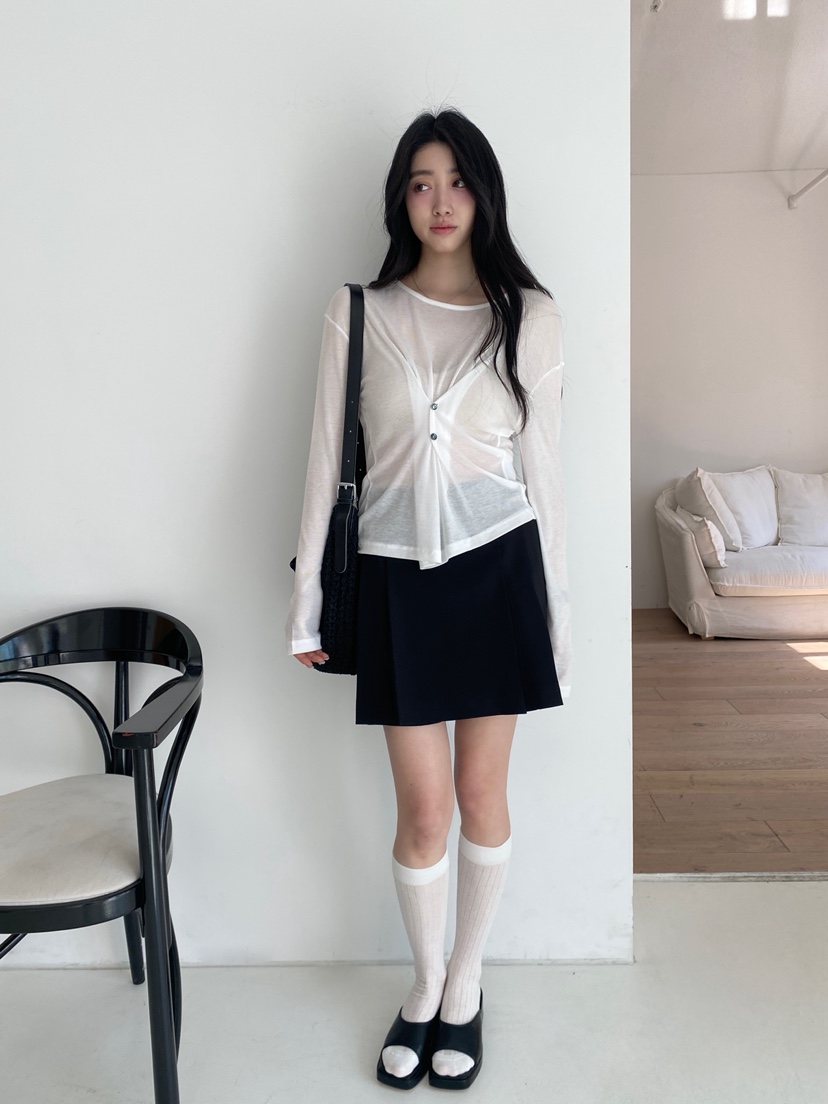 BOHEME東大門代購女裝新品時尚推薦人氣熱賣真品休閑長袖T恤BOHEME長袖T恤