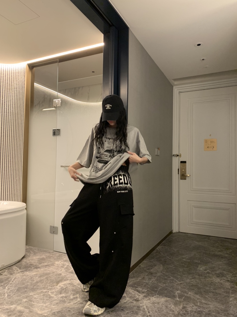 BADCALM東大門直郵女士新品26春夏休閑職業熱賣人氣休閑褲BADCALM休閑褲