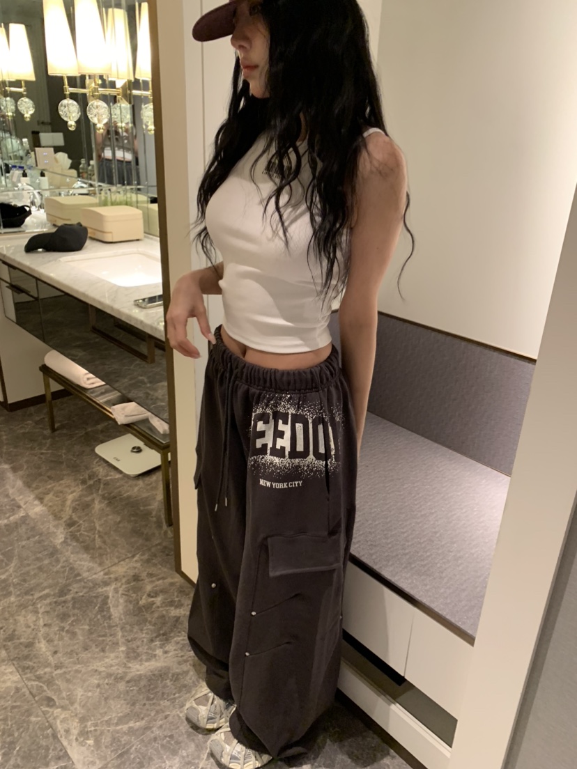 BADCALM東大門直郵女士新品26春夏休閑職業熱賣人氣休閑褲BADCALM休閑褲