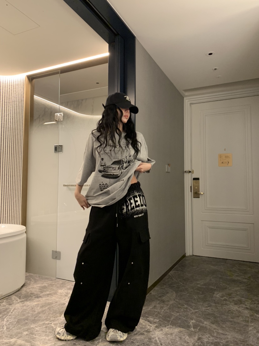 BADCALM東大門直郵女士新品26春夏休閑職業熱賣人氣休閑褲BADCALM休閑褲圖色5