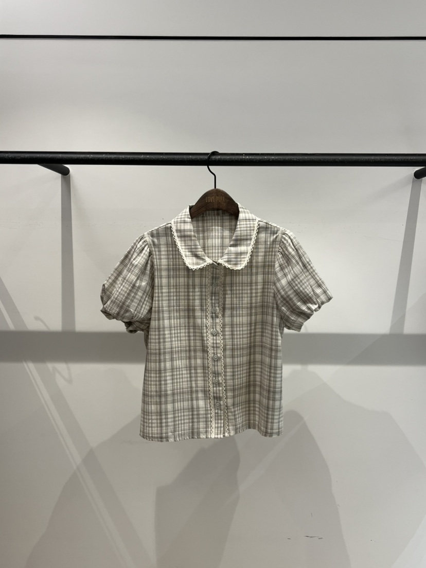 LOVE PULL韓國代購女士新款推薦真品職業休閑襯衫蕾絲衫LOVE PULL襯衫/蕾絲衫圖色1