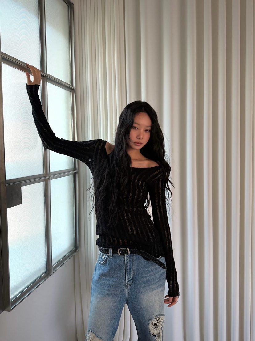 AWESOMESAUCE東大門直郵女士新品26春夏時尚休閑推薦針織衫AWESOME SAUCE針織衫