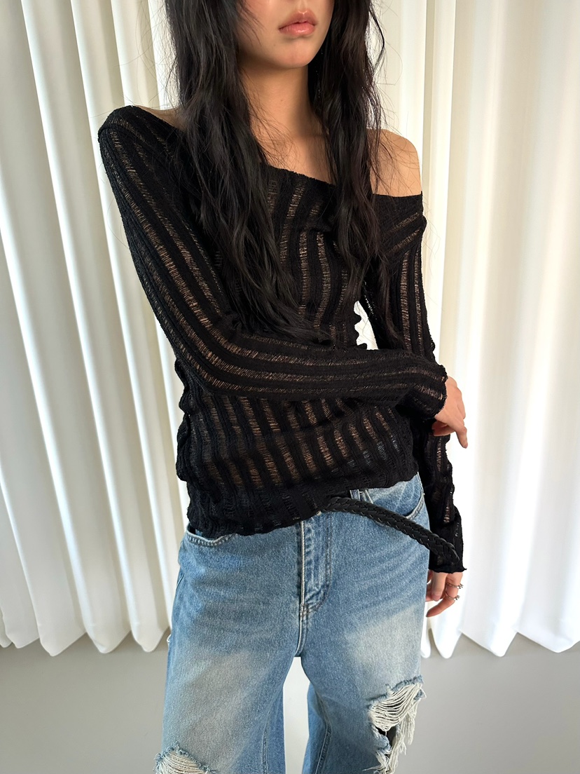 AWESOMESAUCE東大門直郵女士新品26春夏時尚休閑推薦針織衫AWESOME SAUCE針織衫圖色2