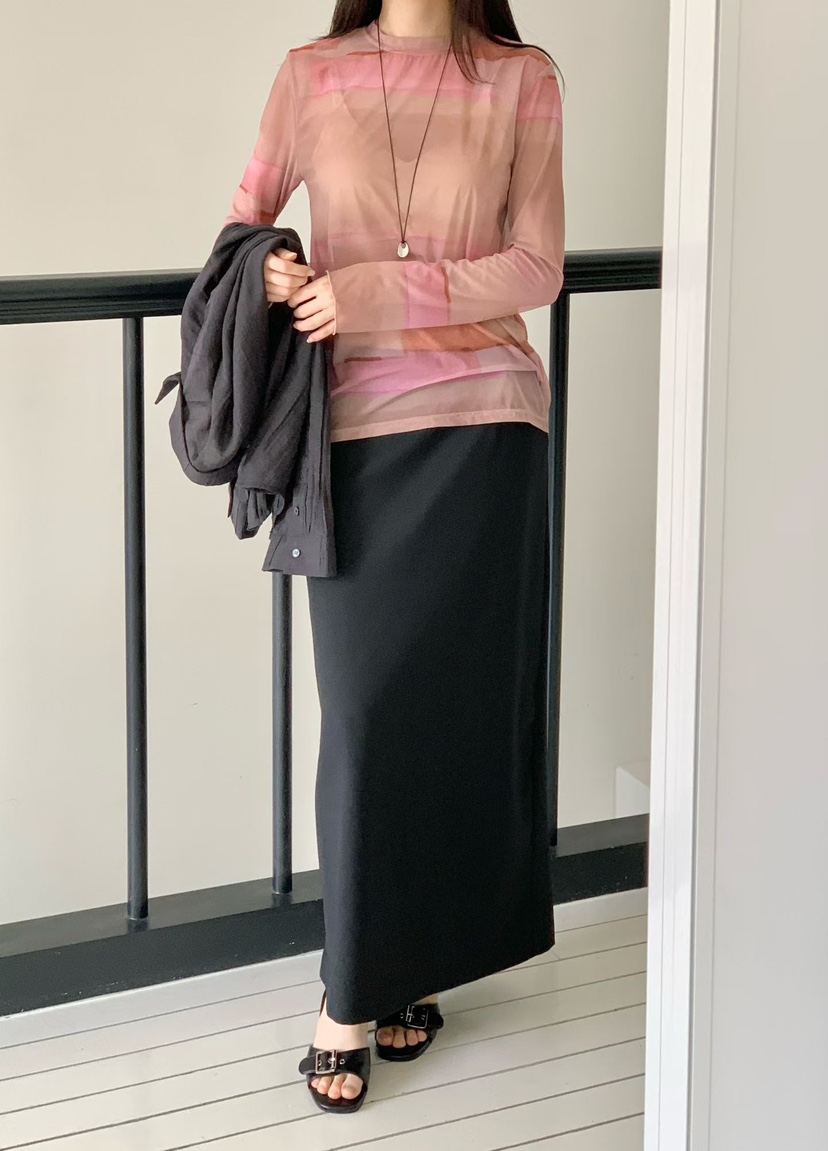 BINUS東大門直郵女士新品時尚人氣熱賣推薦26春夏長袖T恤BINUS長袖T恤