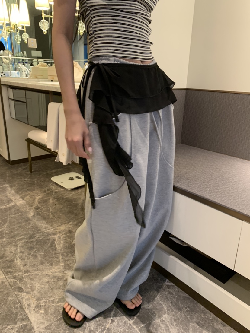 BADCALM韓國直郵女裝新品休閑熱賣人氣短裙不含褲子披肩雪紡BADCALM短裙圖色2