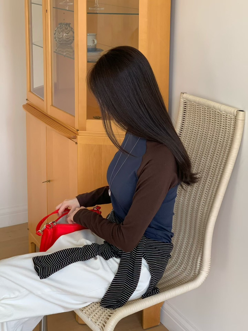 BINUS東大門代購女裝新款時尚休閑職業推薦人氣真品長袖T恤BINUS長袖T恤