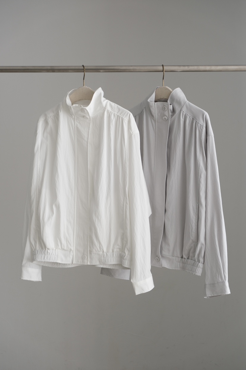 SORBET/FLAT WHITE東大門實拍女士新品推薦真品夾克褶皺SORBET/FLAT WHITE夾克