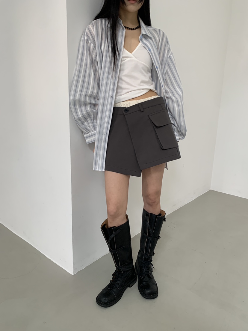 MURMUR韓國代購女裝新品推薦26春夏休閑熱賣裙褲不含腰帶MURMUR裙褲