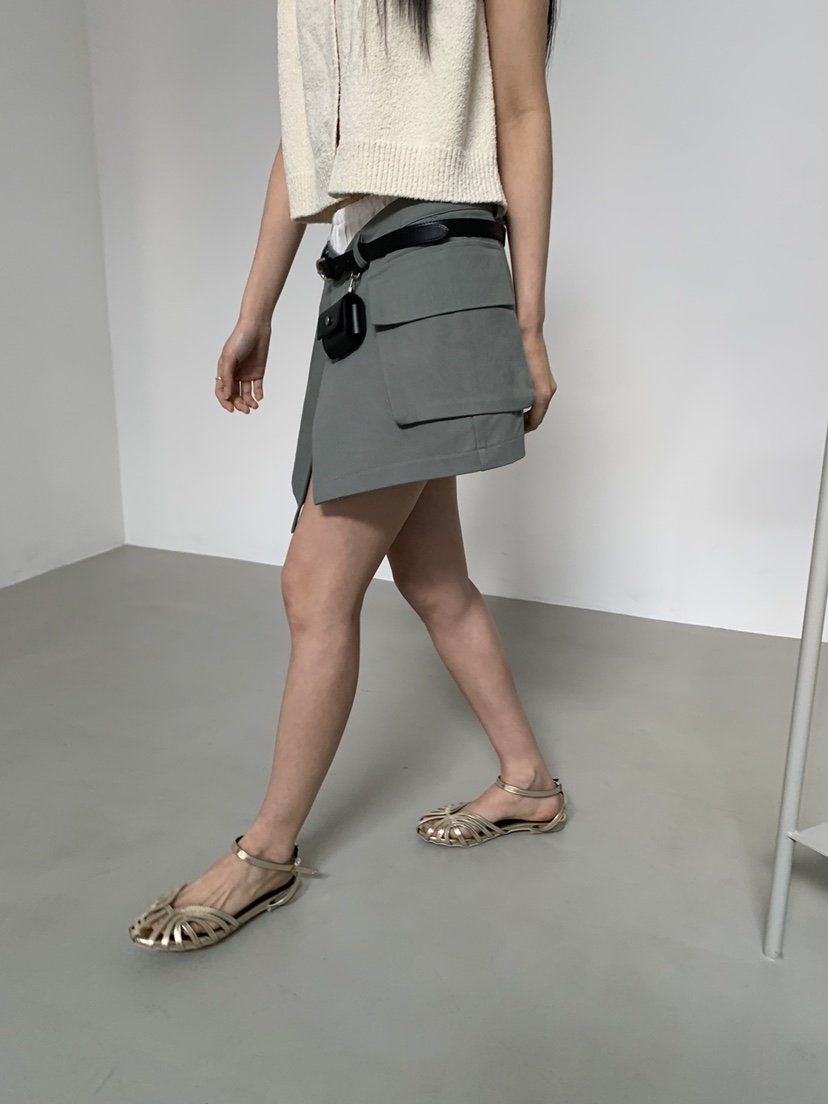 MURMUR韓國代購女裝新品推薦26春夏休閑熱賣裙褲不含腰帶MURMUR裙褲