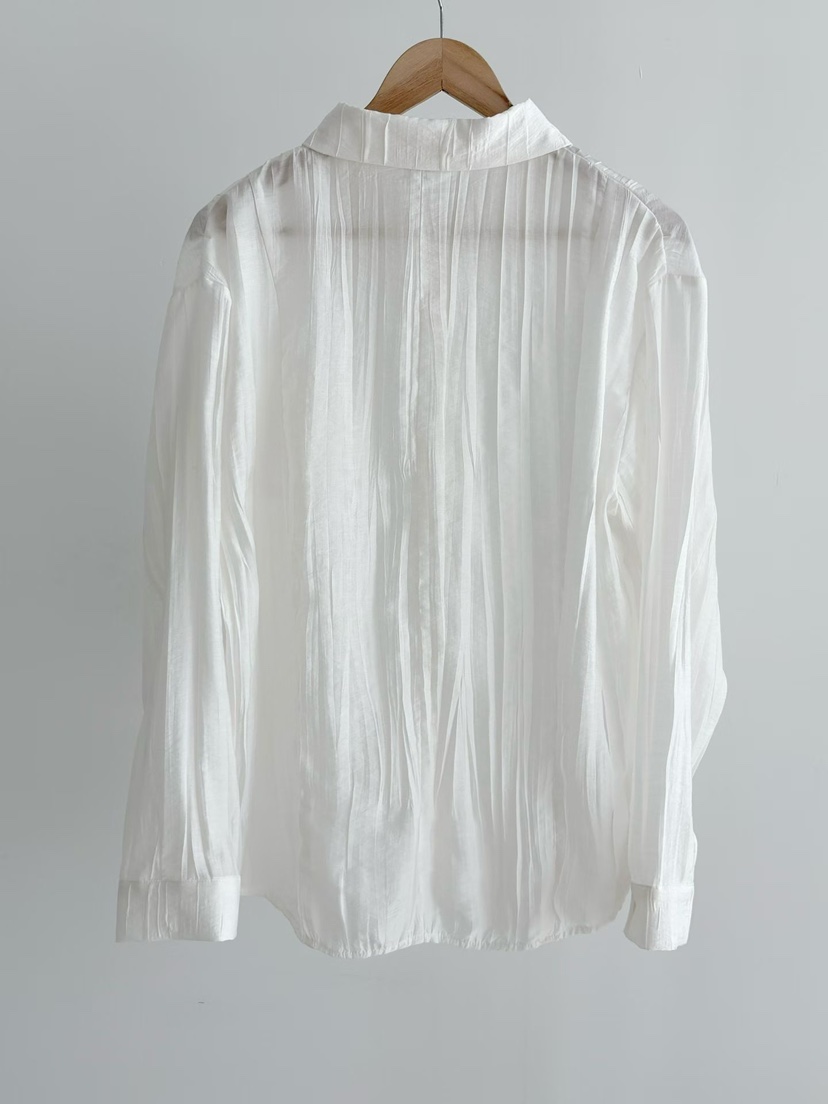 BINUS東大門代購女士新款休閑時尚人氣推薦襯衫蕾絲衫褶皺BINUS襯衫/蕾絲衫