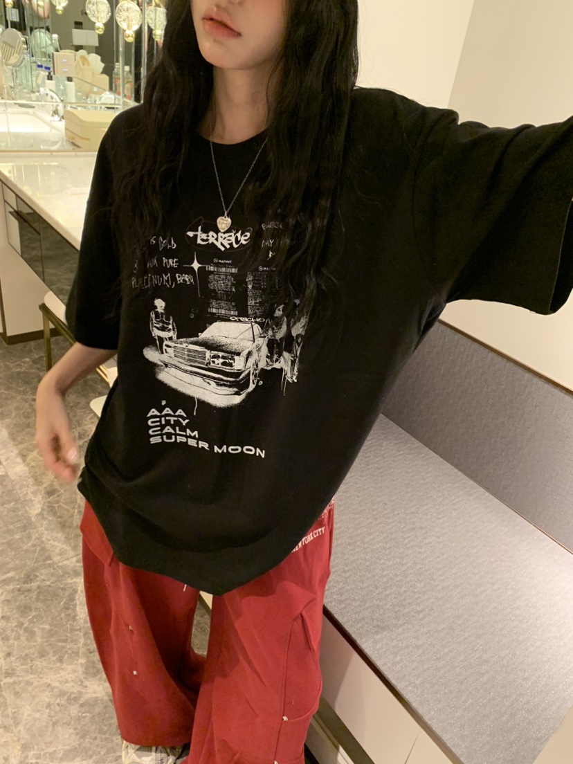 BADCALM東大門直郵女士新款人氣26春夏熱賣休閑時尚推薦T恤BADCALMT恤圖色2