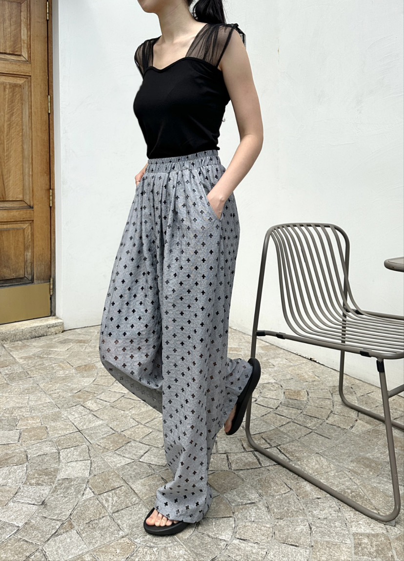 CLASSY-O東大門實拍女裝新品推薦時尚職業休閑褲蕾絲褶裥CLASSY-O休閑褲