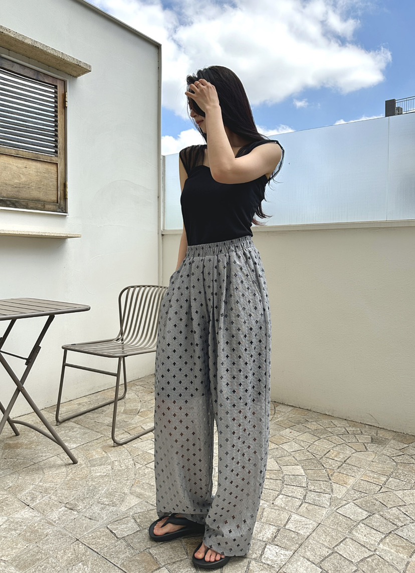 CLASSY-O東大門實拍女裝新品推薦時尚職業休閑褲蕾絲褶裥CLASSY-O休閑褲