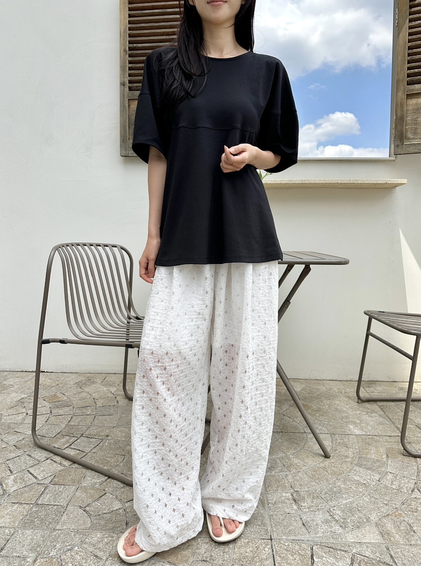 CLASSY-O東大門實拍女裝新品推薦時尚職業休閑褲蕾絲褶裥CLASSY-O休閑褲