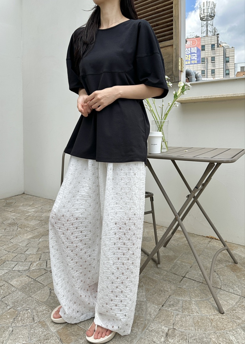 CLASSY-O東大門實拍女裝新品推薦時尚職業休閑褲蕾絲褶裥CLASSY-O休閑褲