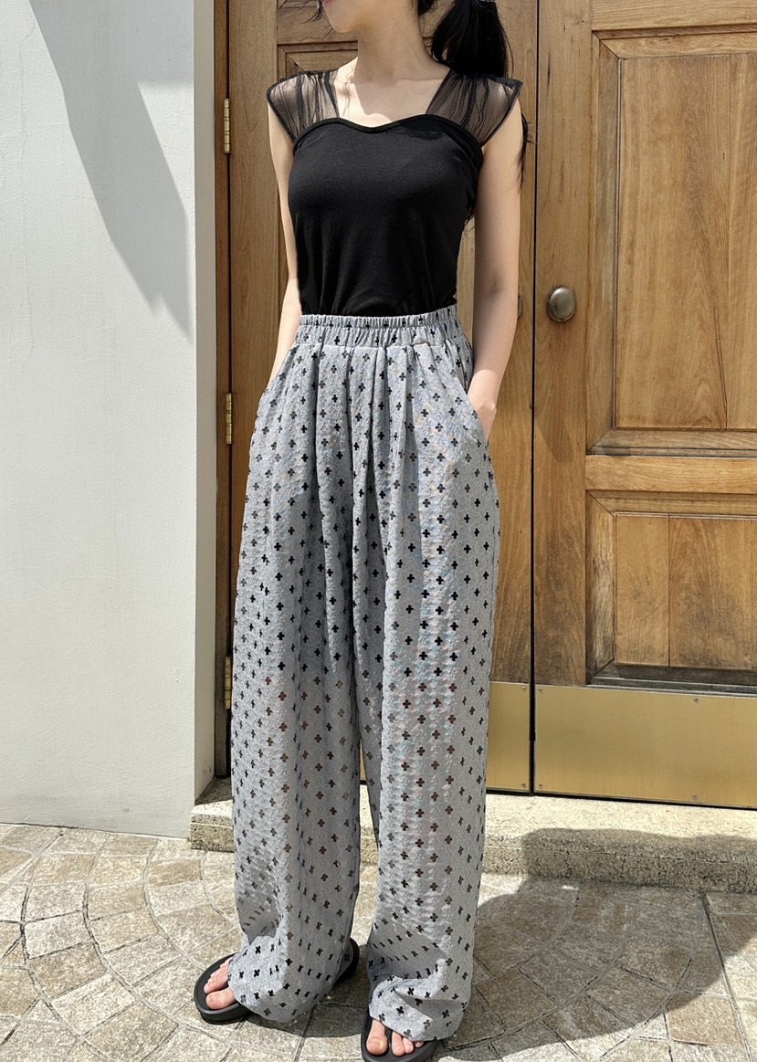 CLASSY-O東大門實拍女裝新品推薦時尚職業休閑褲蕾絲褶裥CLASSY-O休閑褲圖色1