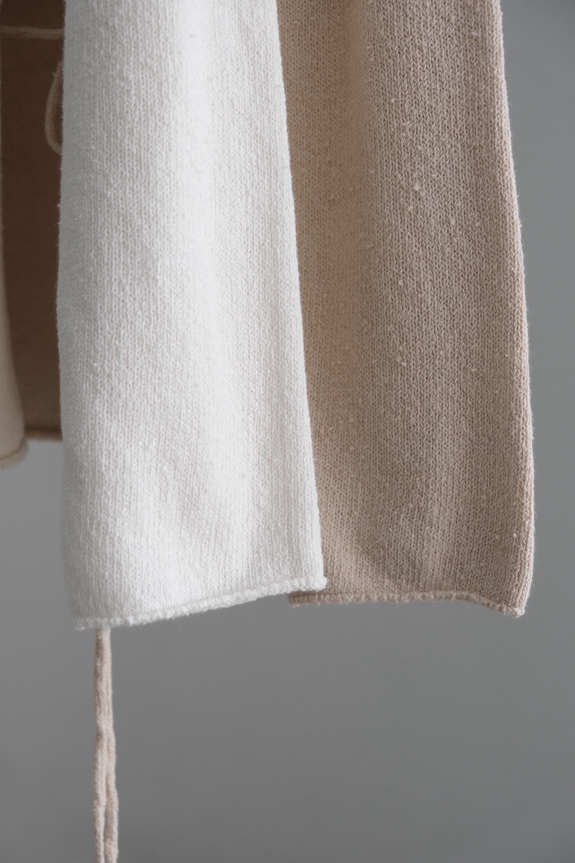 SORBET/FLAT WHITE韓國直郵女裝新款推薦針織衫含腰繩亞麻SORBET/FLAT WHITE針織衫