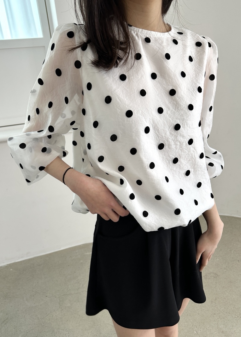 CLASSY-O東大門代購女士新款26春夏熱賣休閑襯衫蕾絲衫透視CLASSY-O襯衫/蕾絲衫圖色1