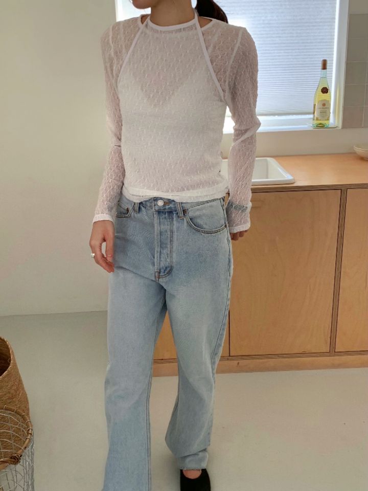 KOMOREBI東大門直郵女裝新品休閑熱賣時尚襯衫蕾絲衫蕾絲KOMOREBI襯衫/蕾絲衫