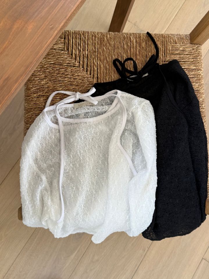 KOMOREBI東大門直郵女裝新品休閑熱賣時尚襯衫蕾絲衫蕾絲KOMOREBI襯衫/蕾絲衫