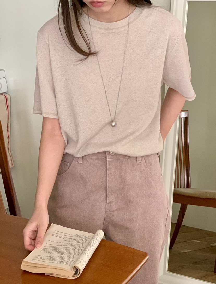 BINUS東大門代購女裝新款人氣推薦時尚真品職業熱賣26春夏T恤BINUST恤圖色2