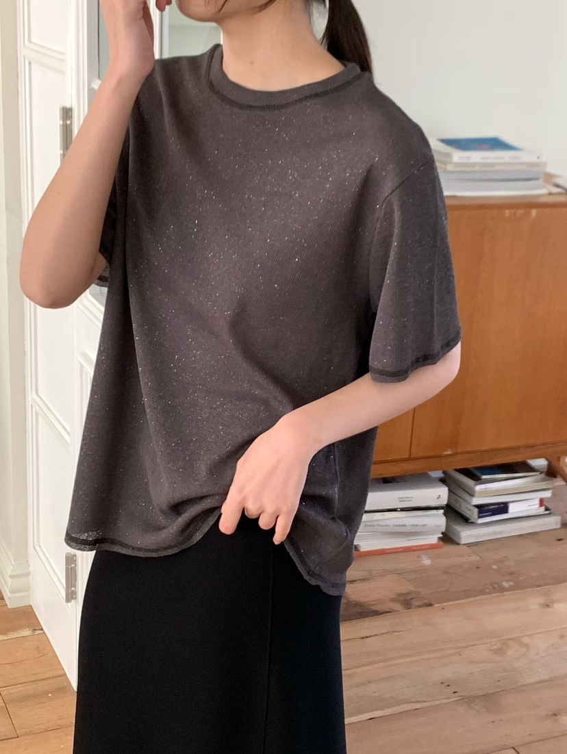 BINUS東大門代購女裝新款人氣推薦時尚真品職業熱賣26春夏T恤BINUST恤圖色3