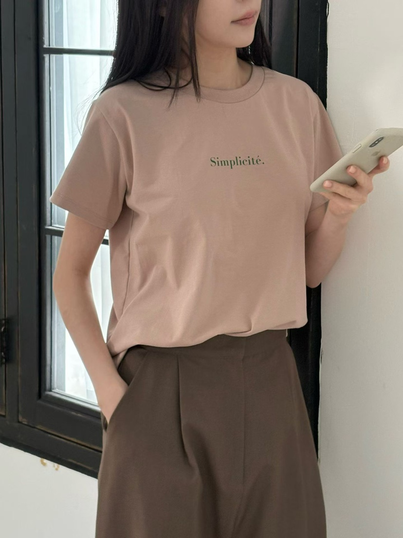 BINUS東大門代購女士新款熱賣休閑真品職業26春夏人氣T恤BINUST恤圖色2