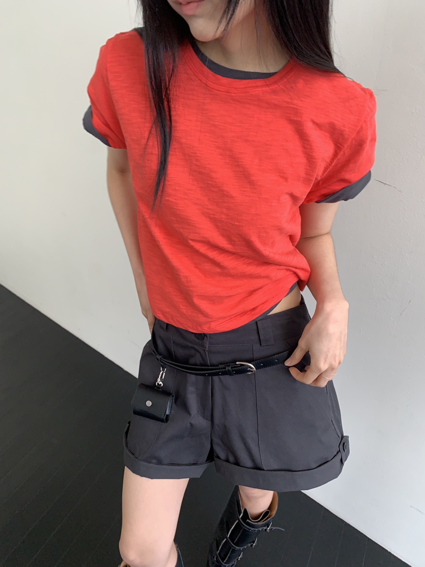 MURMUR東大門代購女士新品真品人氣26春夏職業休閑時尚T恤MURMURT恤