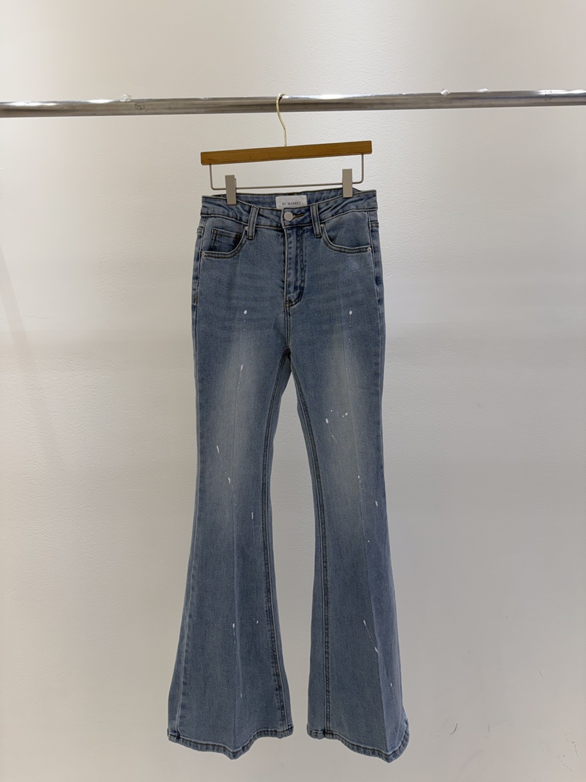 KC MARKET東大門實拍女裝新品真品職業休閑熱賣26春夏牛仔褲KC MARKET牛仔褲圖色1
