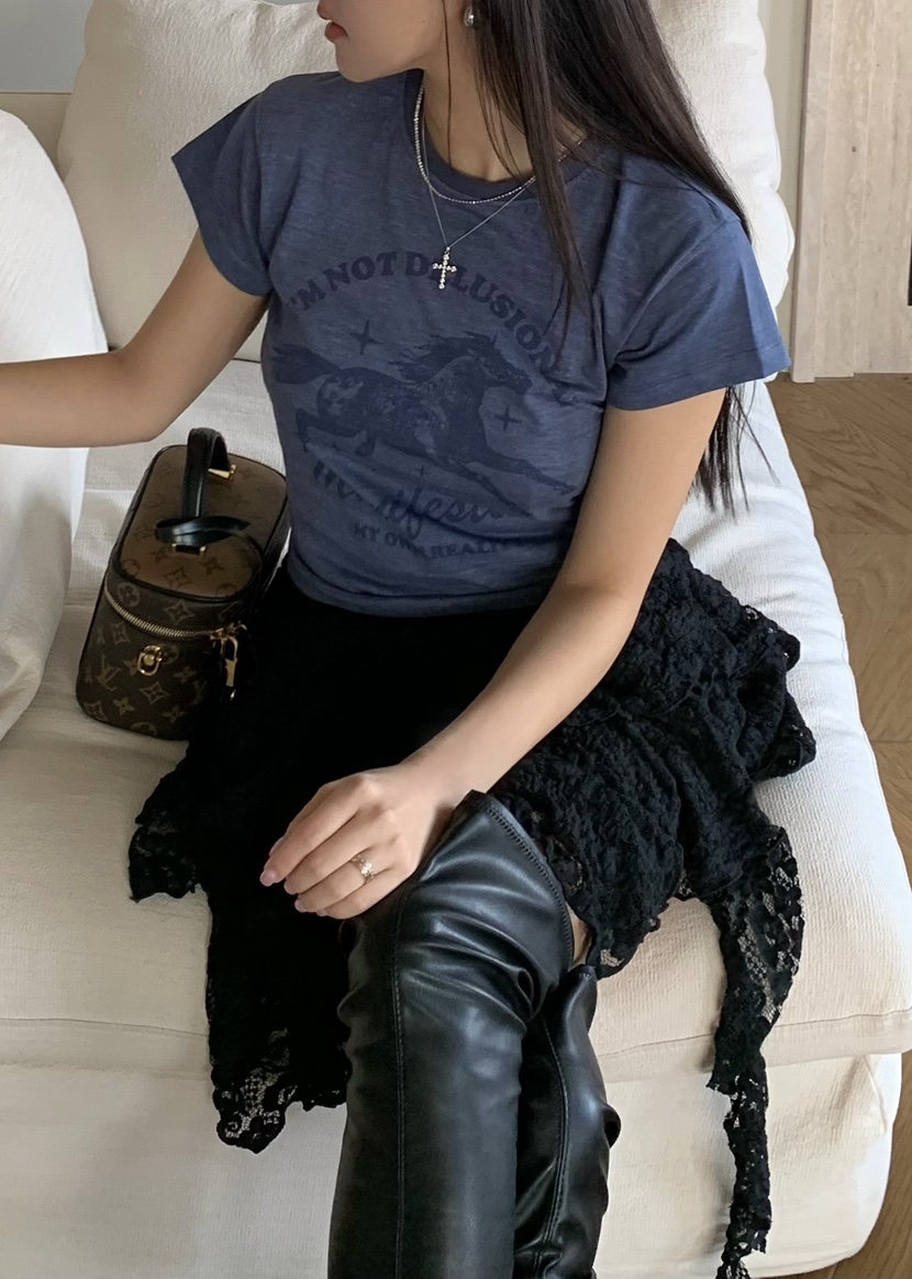 OUPPT東大門直郵女裝新款26春夏熱賣時尚休閑推薦職業T恤OUPPTT恤圖色4