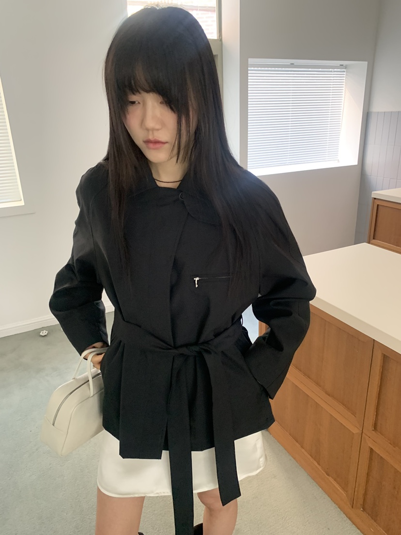 BAKING POWDER東大門代購女裝新品26春夏推薦夾克含腰繩BAKING POWDER夾克