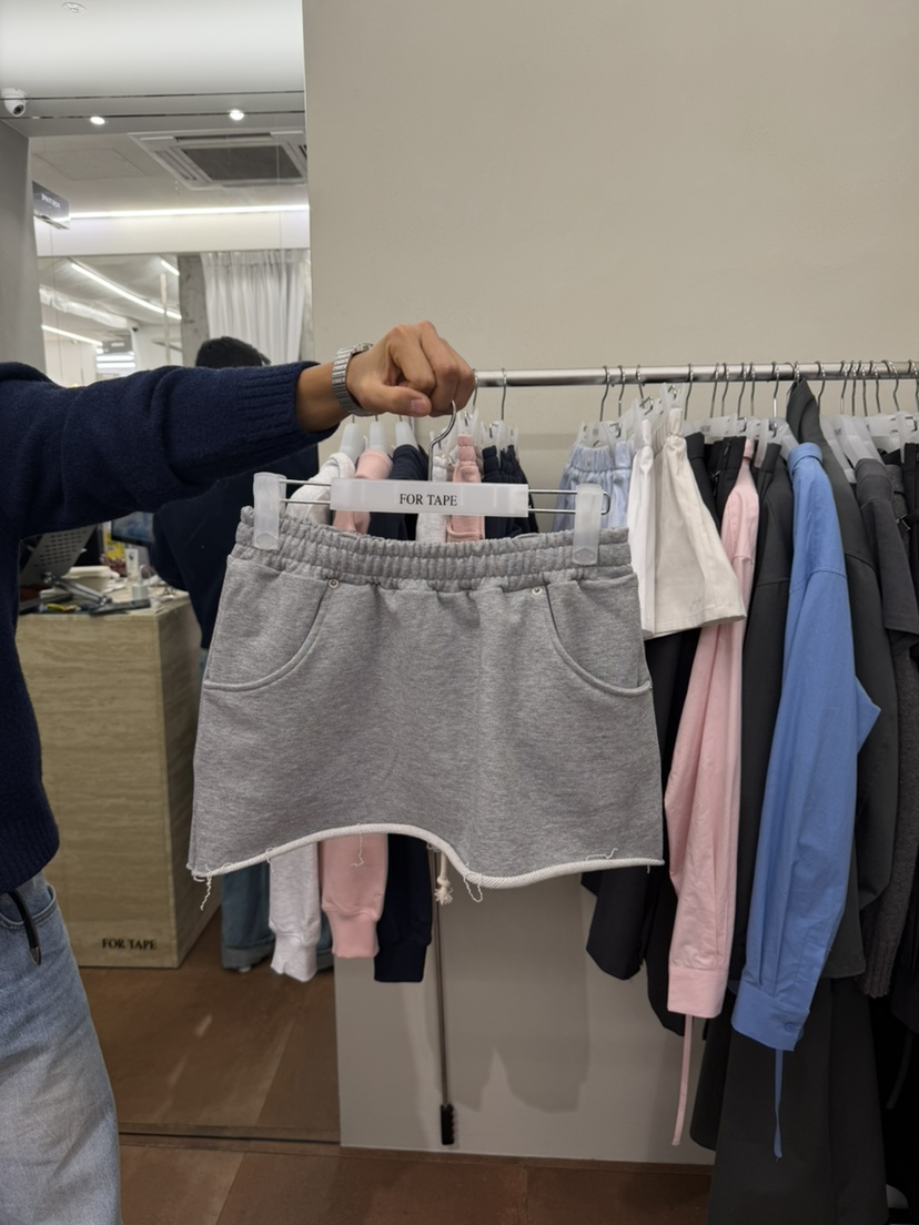 FOR TAPE東大門直郵女裝新款推薦人氣熱賣職業26春夏短裙棉FOR TAPE短裙圖色1