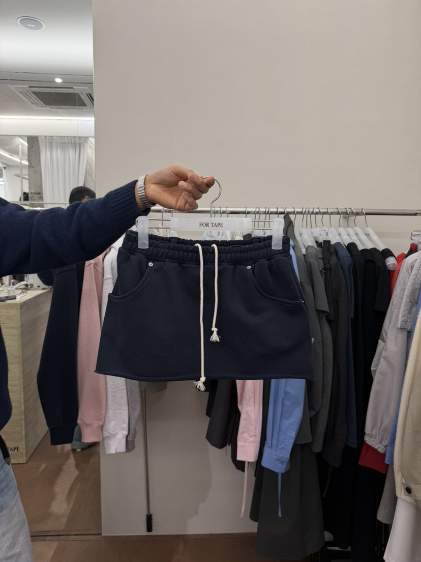 FOR TAPE東大門直郵女裝新款推薦人氣熱賣職業26春夏短裙棉FOR TAPE短裙圖色3