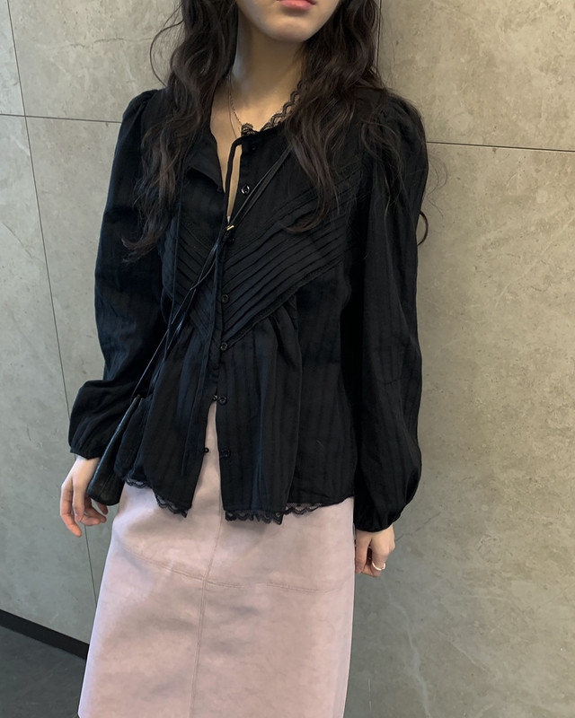 FRILL-T/DADA東大門代購女士新款真品時尚休閑襯衫蕾絲衫FRILL-T/DADA襯衫/蕾絲衫