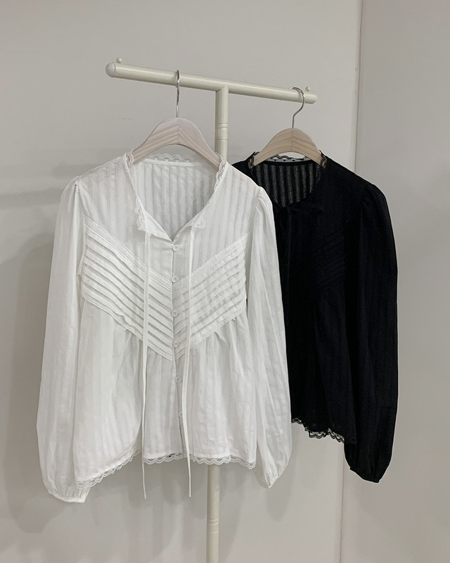 FRILL-T/DADA東大門代購女士新款真品時尚休閑襯衫蕾絲衫FRILL-T/DADA襯衫/蕾絲衫