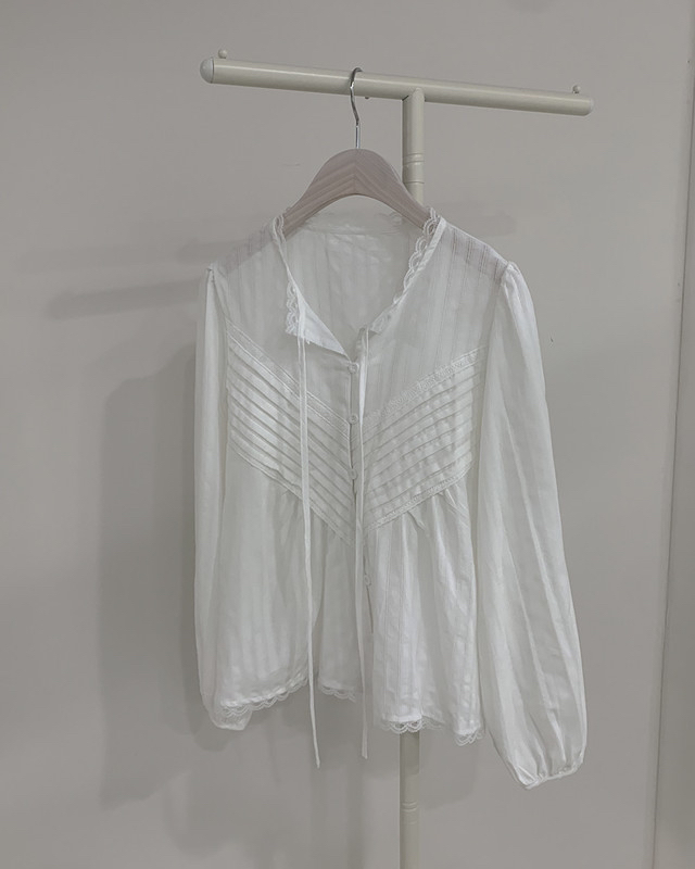 FRILL-T/DADA東大門代購女士新款真品時尚休閑襯衫蕾絲衫FRILL-T/DADA襯衫/蕾絲衫