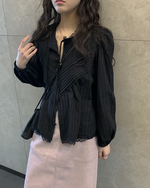 FRILL-T/DADA東大門代購女士新款真品時尚休閑襯衫蕾絲衫FRILL-T/DADA襯衫/蕾絲衫圖色2