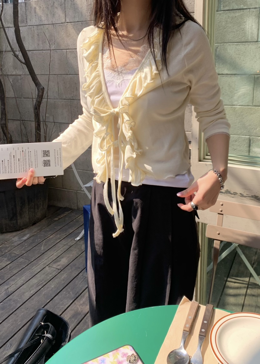 OUPPT東大門直郵女士新品推薦熱賣長袖T恤不含內搭羊毛衫OUPPT長袖T恤圖色1