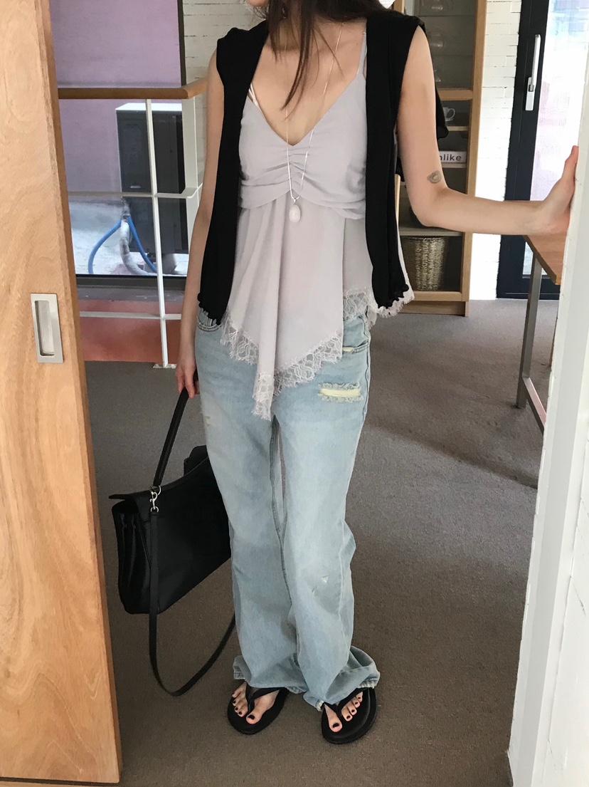 ESCHER東大門代購女裝新品職業26春夏真品吊帶背心不含內搭ESCHER吊帶/背心