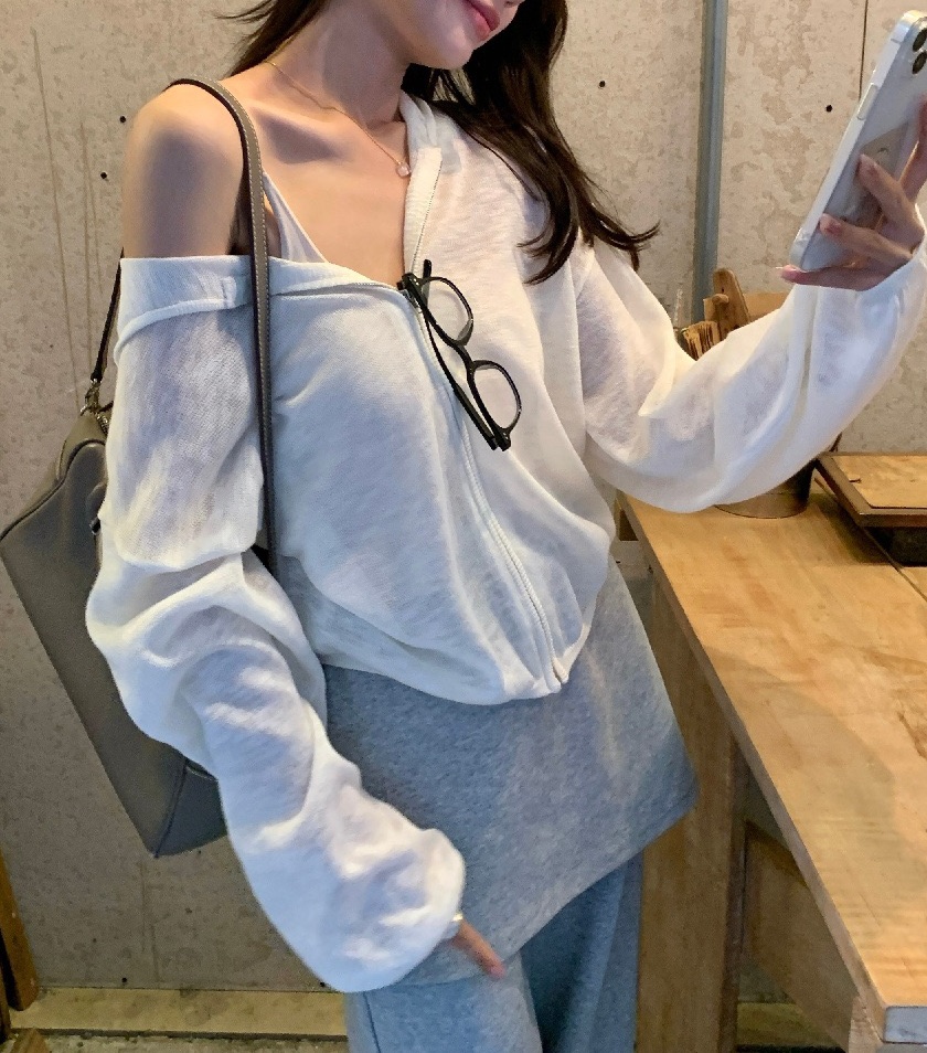 OLA東大門直郵女裝新款人氣休閑真品推薦時尚針織衫連帽衫mellor/OLA針織衫