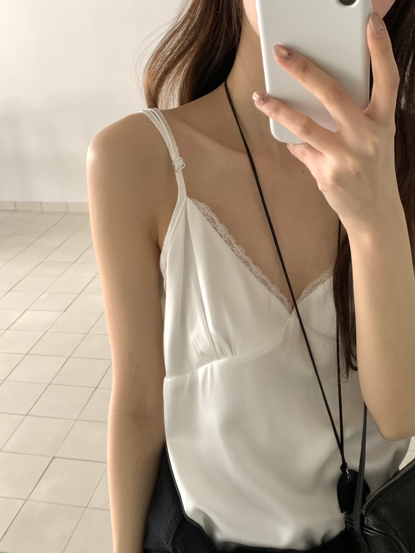 FRILL-T/DADA韓國直郵女士新品熱賣休閑連衣裙蕾絲緞面FRILL-T/DADA連衣裙