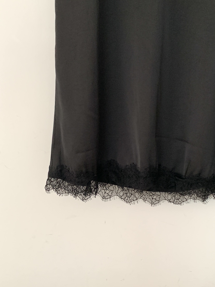 FRILL-T/DADA韓國直郵女士新品熱賣休閑連衣裙蕾絲緞面FRILL-T/DADA連衣裙