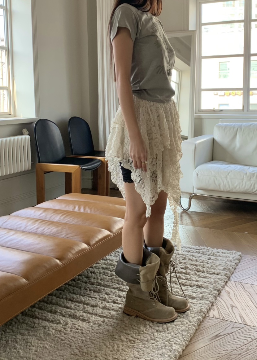 OUPPT韓國代購女裝新款推薦時尚人氣熱賣真品休閑26春夏短裙OUPPT短裙